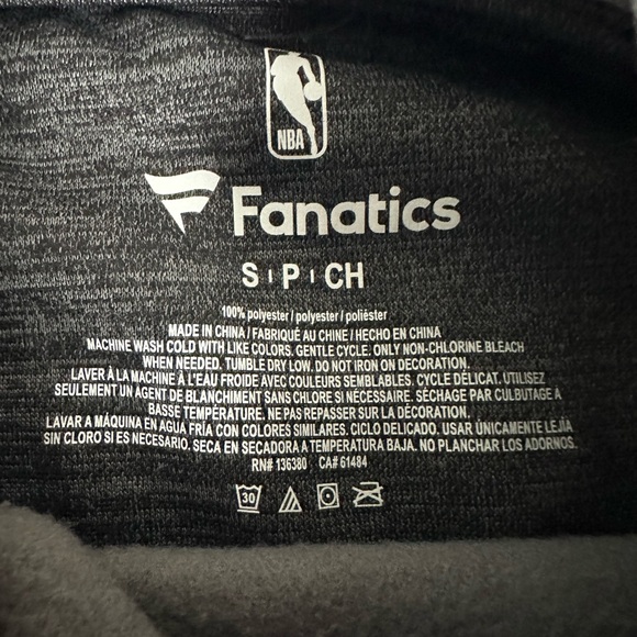 Charlotte Hornets Fanatics  Hoodie -S - Picture 3 of 5